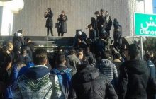 برگزاری تجمع دانشجویان برای گرامیداشت یاد درگذشتگان حادثه واژگونی اتوبوس