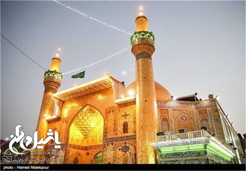 آغاز مرمت گلدسته ایوان حضرت امیرالمؤمنین(ع) در نجف با همت استادکاران ایرانی + تصاویر