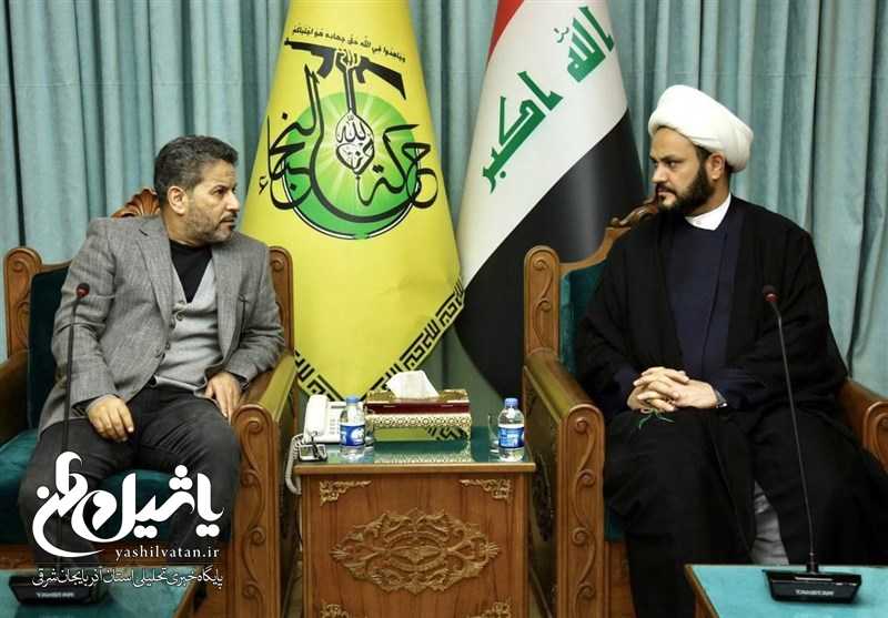 دیدار فرمانده حشد با دبیرکل نجباء/ تاکید بر حفظ دستاوردهای پیروزی بر داعش