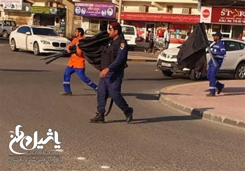 تخریب نمادهای فاطمیه در بحرین توسط مزدوران آل‌خلیفه + عکس