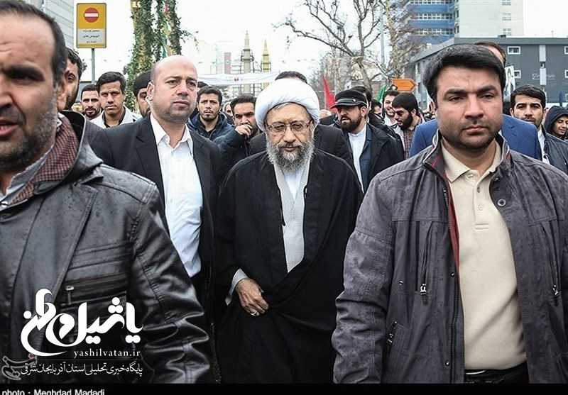راهپیمایی ۲۲ بهمن ۹۷|رئیس قوه‌قضاییه: مردم نشان دادند تسلیم فشارها و تهدیدها نمی‌شوند