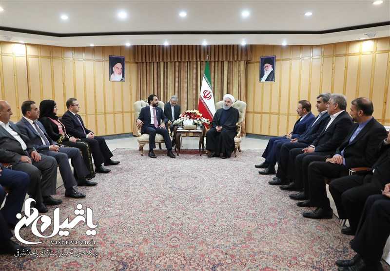 روحانی: اراده رهبری، دولت و مجلس ایران همکاری برادرانه و نزدیک با عراق است