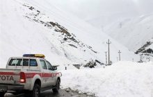 ریزش بهمن در جاده کرج ـ چالوس
