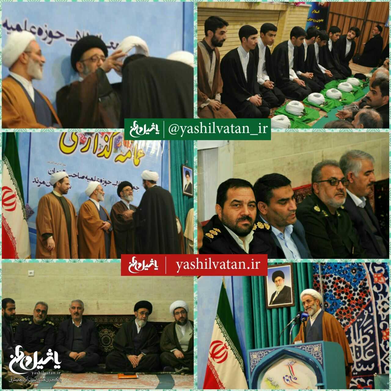 معمم شدن جمعی از طلاب شهرستان مرند