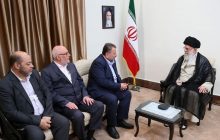 نایب رئیس دفتر سیاسی حماس با امام خامنه‌ای دیدار کرد