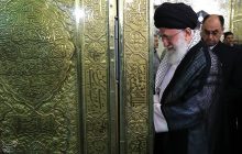 غبارروبی مضجع مطهر امام رضا (ع) با حضور امام خامنه ای
