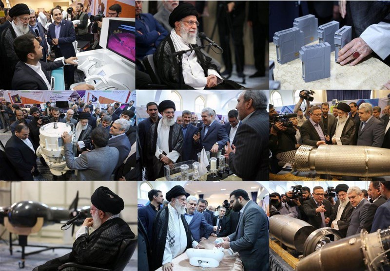 بازدید امام خامنه ای از نمایشگاه شرکت‌های دانش‌بنیان وفناوری‌های برتر