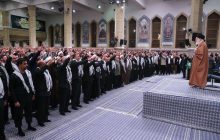 بسیجیان با امام خامنه‌ای دیدار کردند