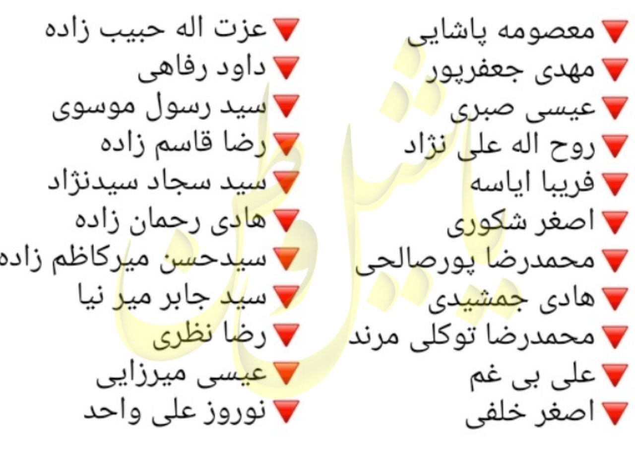 اسامی کاندیداهای تایید صلاحیت شده حوزه انتخابیه مرند و جلفا