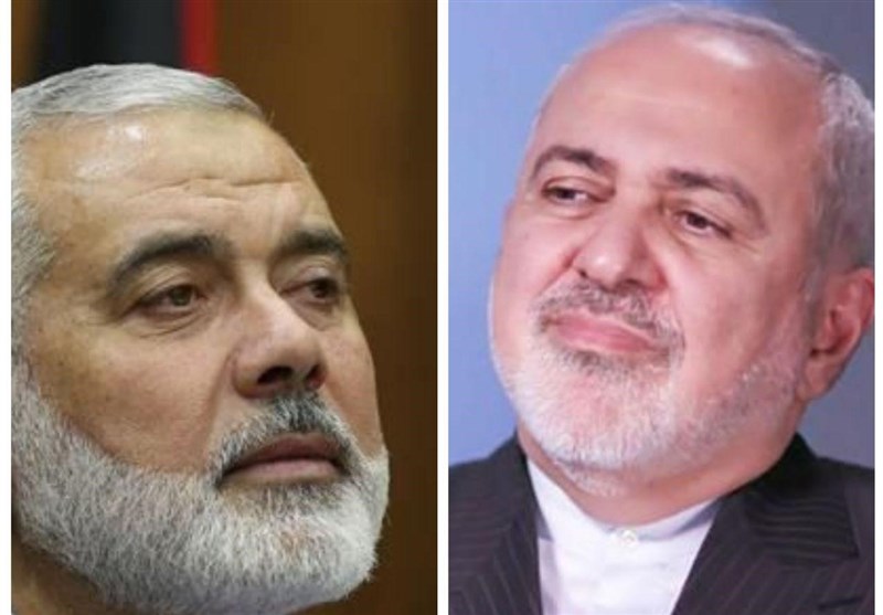 گفتگوی ظریف با رهبران حماس و جهاد اسلامی فلسطین