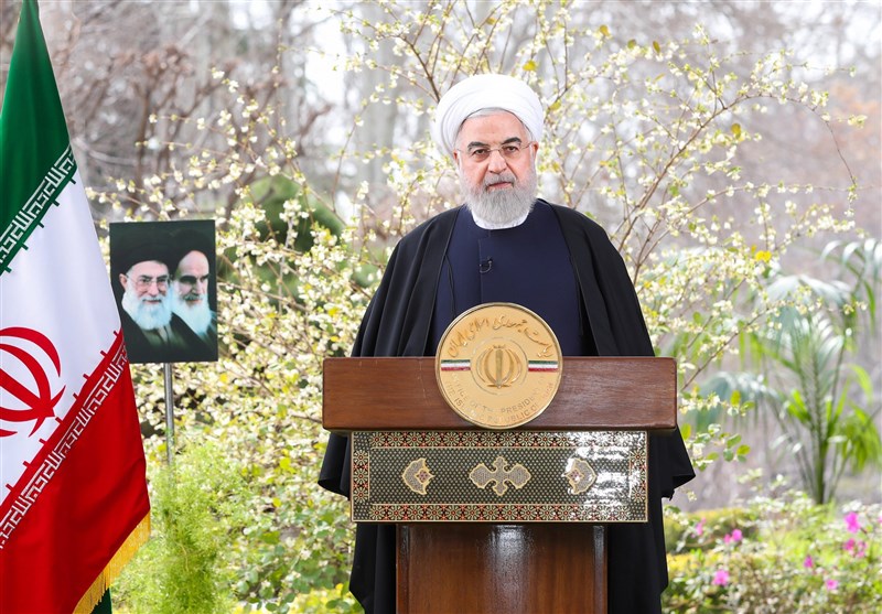 روحانی در پیام نوروزی ۱۳۹۹: ذخایر استراتژیک کشور از هر سال دیگر بهتر است/سال جدید سالِ افتتاح طرح‌های بزرگ و تعاملات با همسایگان خواهد بود