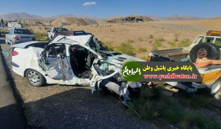 جاده مرند_جلفا؛ تصادف خونین پژو ۲۰۶ و شاسی بلند