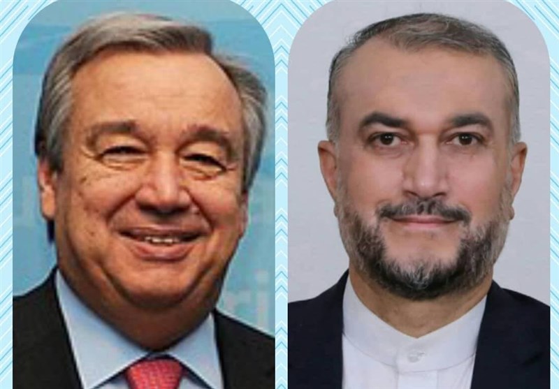 گفت‌وگوی تلفنی امیرعبداللهیان با دبیرکل سازمان ملل/ تقدیر «گوترش» از نقش سازنده ایران در یمن