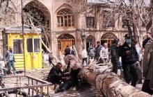حادثه در اثر وزش تندباد/ یک درخت روی شهروند تبریزی سقوط کرد