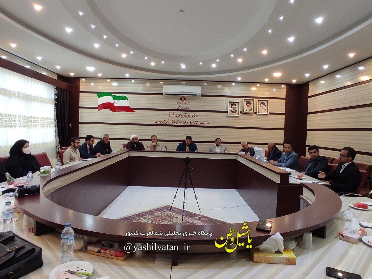 جلسه قرارگاه تحول، نوآوری و پیشرفت در فرمانداری مرند برگزار شد
