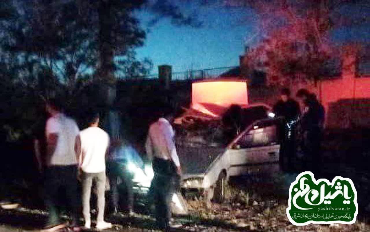تصادف مرگبار دو خودرو در محور شبستر تسوج، سه نفر را به کام مرگ کشاند