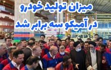 طبق دستور رئیس جمهور میزان تولید خودرو در آمیکو سه برابر شد